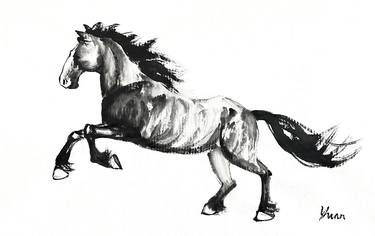 Print of Horse Paintings by See Yuan Cheng