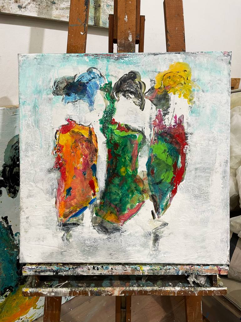 Original Abstract People Painting by Giusy Lauriola
