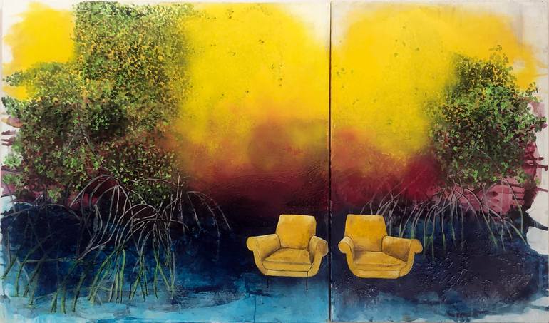 Original Expressionism Landscape Painting by Giusy Lauriola