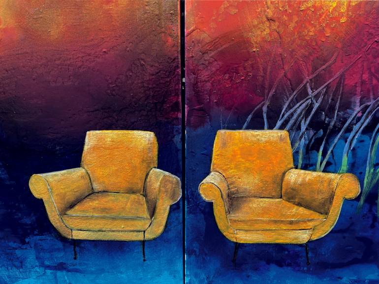 Original Expressionism Landscape Painting by Giusy Lauriola