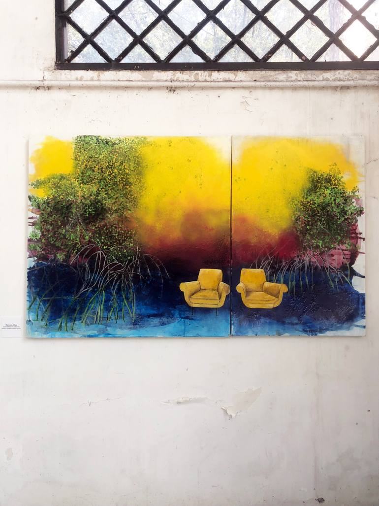 Original Expressionism Landscape Painting by Giusy Lauriola