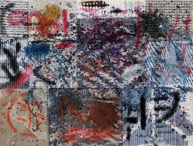 Original Abstract Expressionism Abstract Mixed Media by Samuel Bartlett