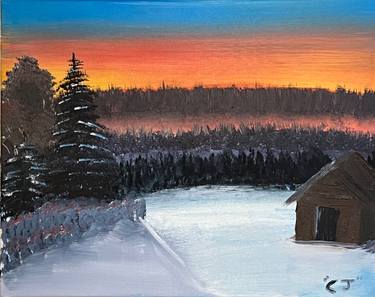 Original Impressionism Landscape Painting by Samuel Bartlett