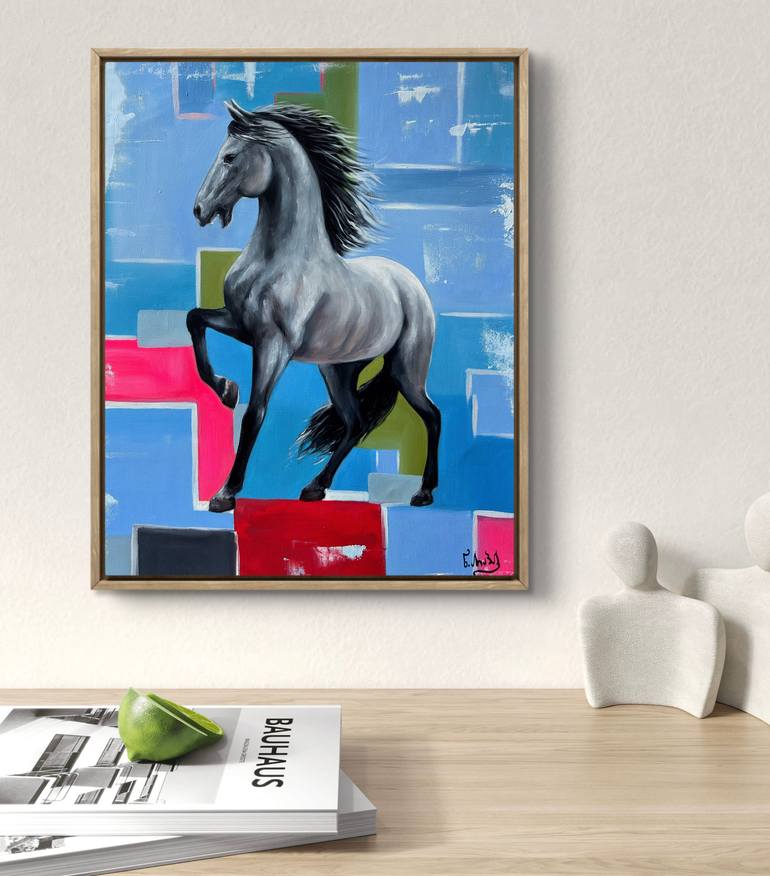 Original Abstract Animal Painting by Niko Arabidze