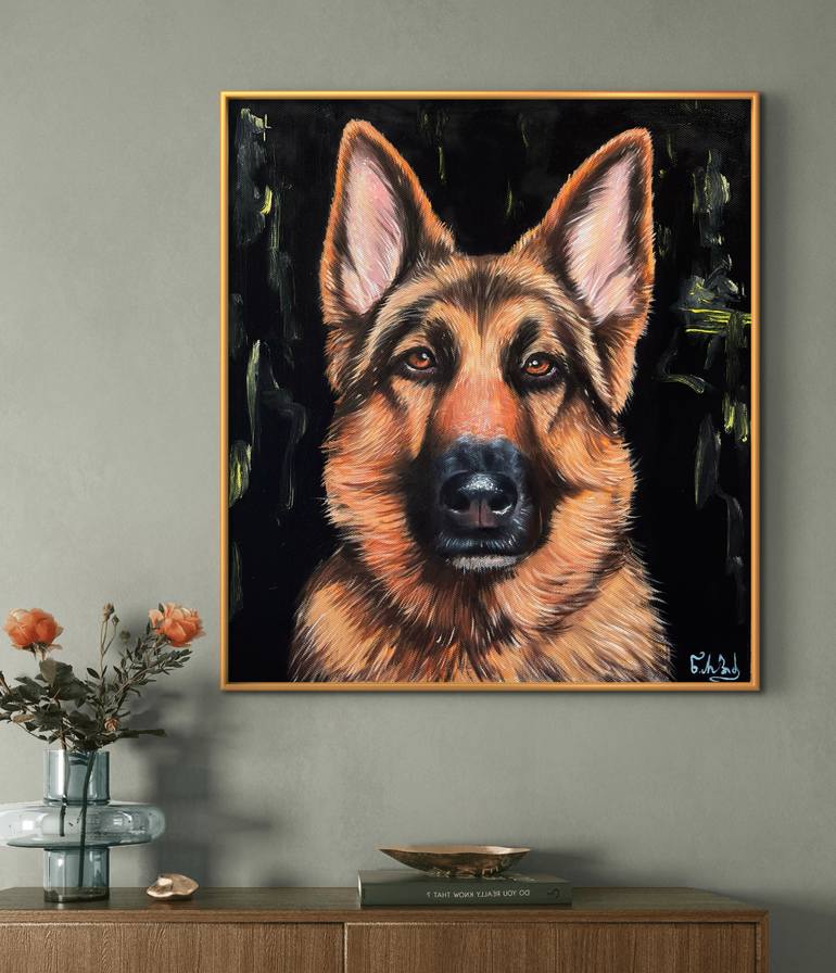 Original Realism Animal Painting by Niko Arabidze