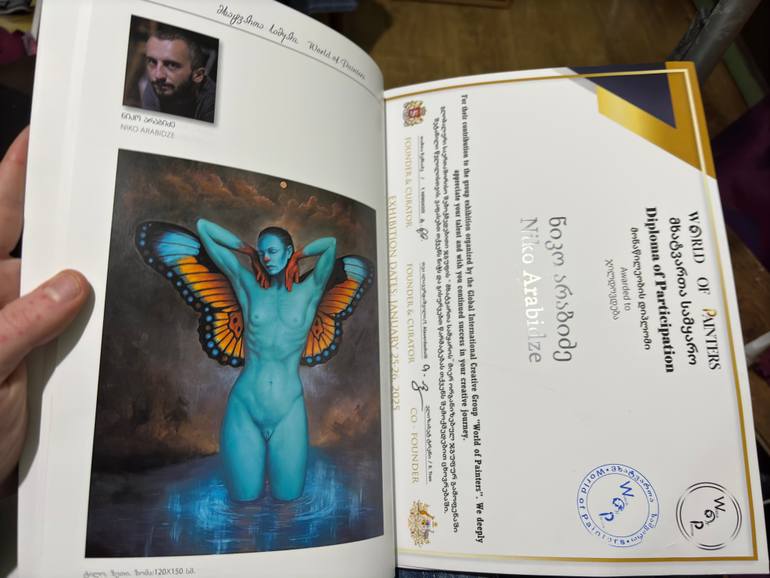 Original Figurative Women Painting by Niko Arabidze