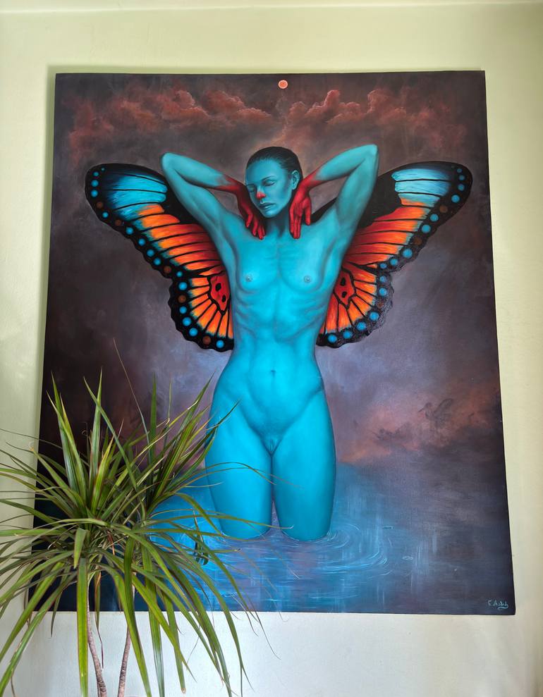 Original Figurative Women Painting by Niko Arabidze