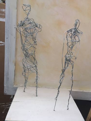 Saatchi Art Artist Charles Gallagher; Sculpture, “Two walking” #art