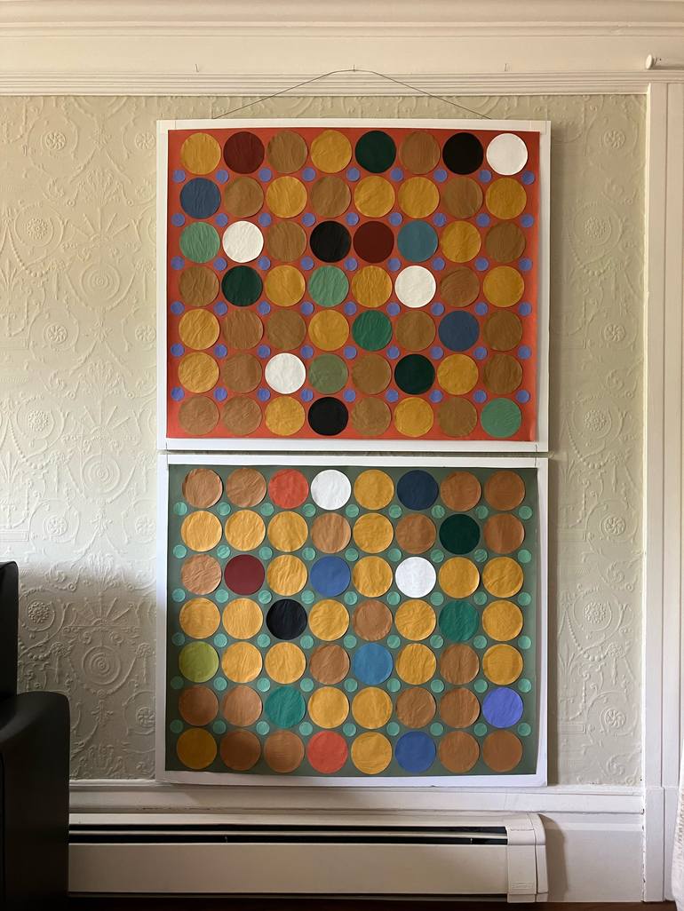 Original Abstract Geometric Painting by Avery McFarlan