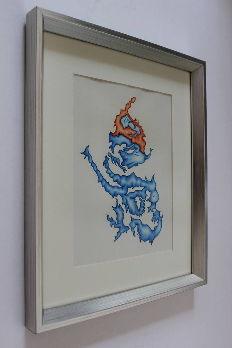 Original Surrealism Fantasy Drawing by Eda Ilbeyci