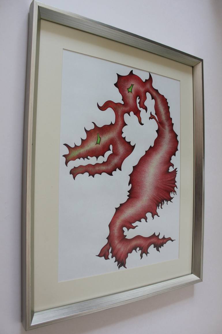 Original Surrealism Fantasy Drawing by Eda Ilbeyci