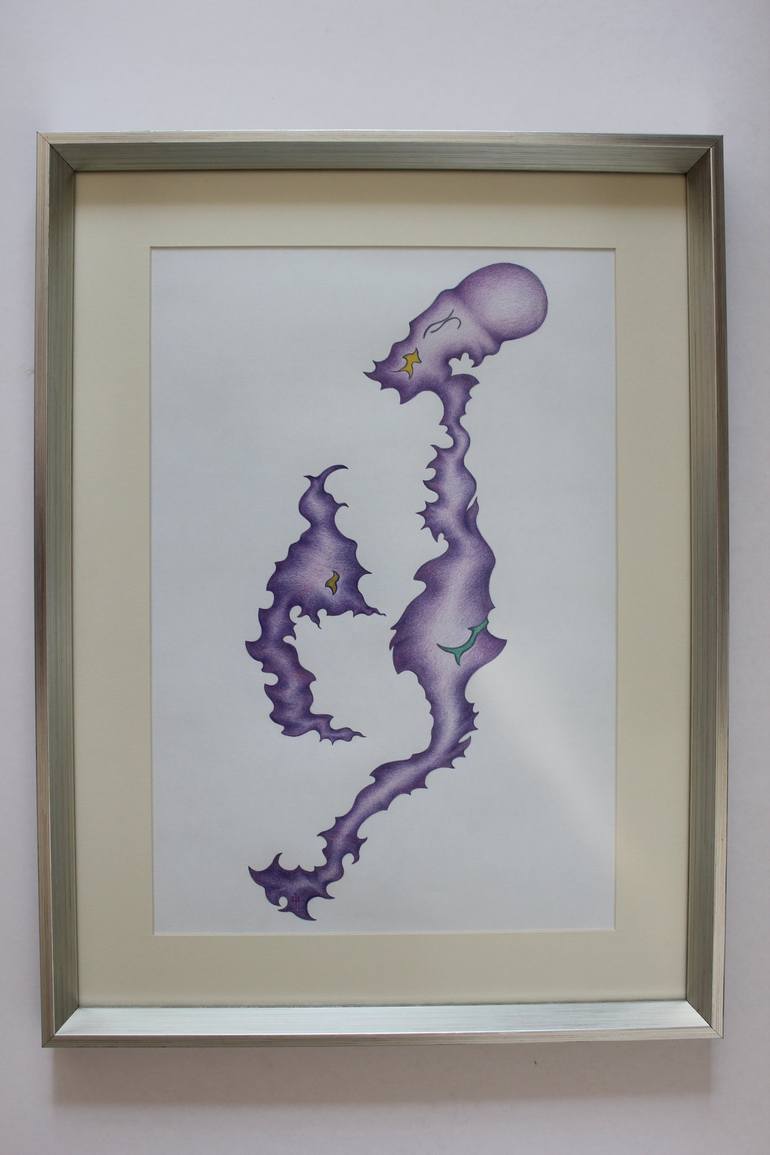 Original Surrealism Fantasy Drawing by Eda Ilbeyci