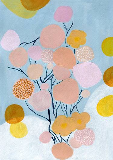 Print of Figurative Floral Paintings by patricia gimeno