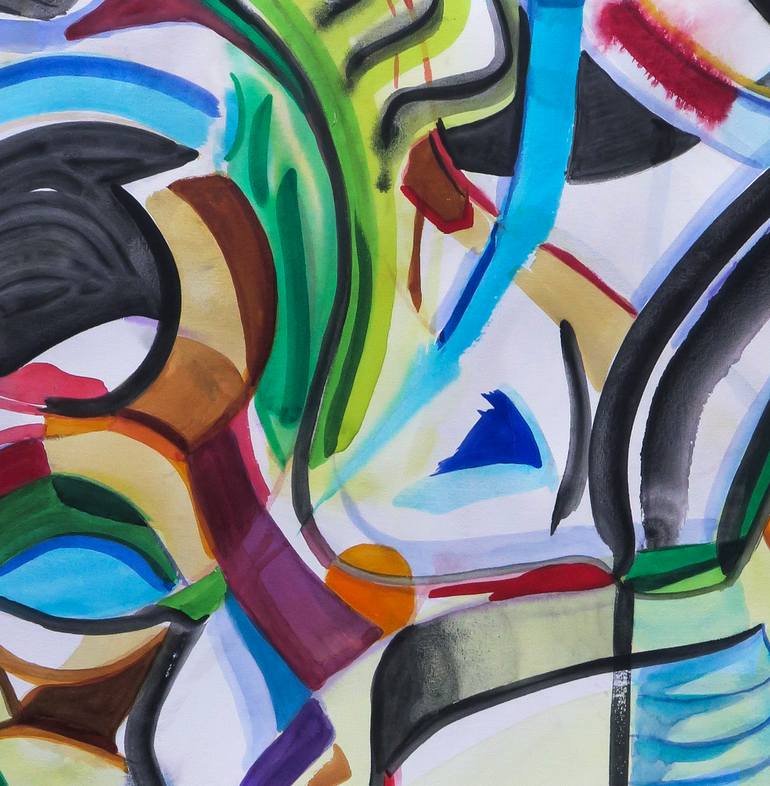 Original Abstract Expressionism Abstract Painting by Julián García-Viso