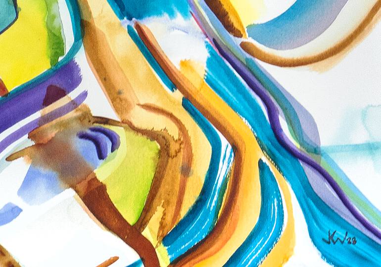 Original Abstract Expressionism Abstract Painting by Julián García-Viso