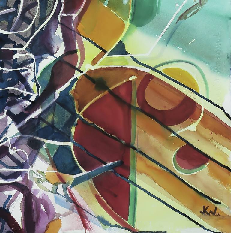 Original Abstract Painting by Julián García-Viso