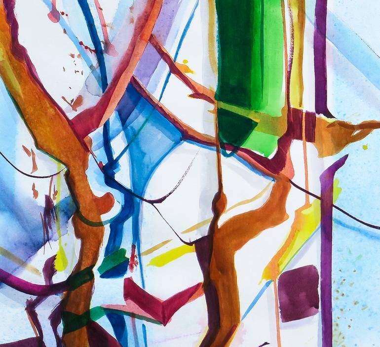 Original Abstract Expressionism Abstract Painting by Julián García-Viso