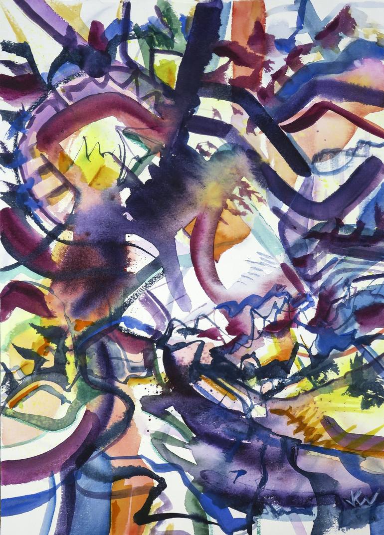 Original Abstract Painting by Julián García-Viso