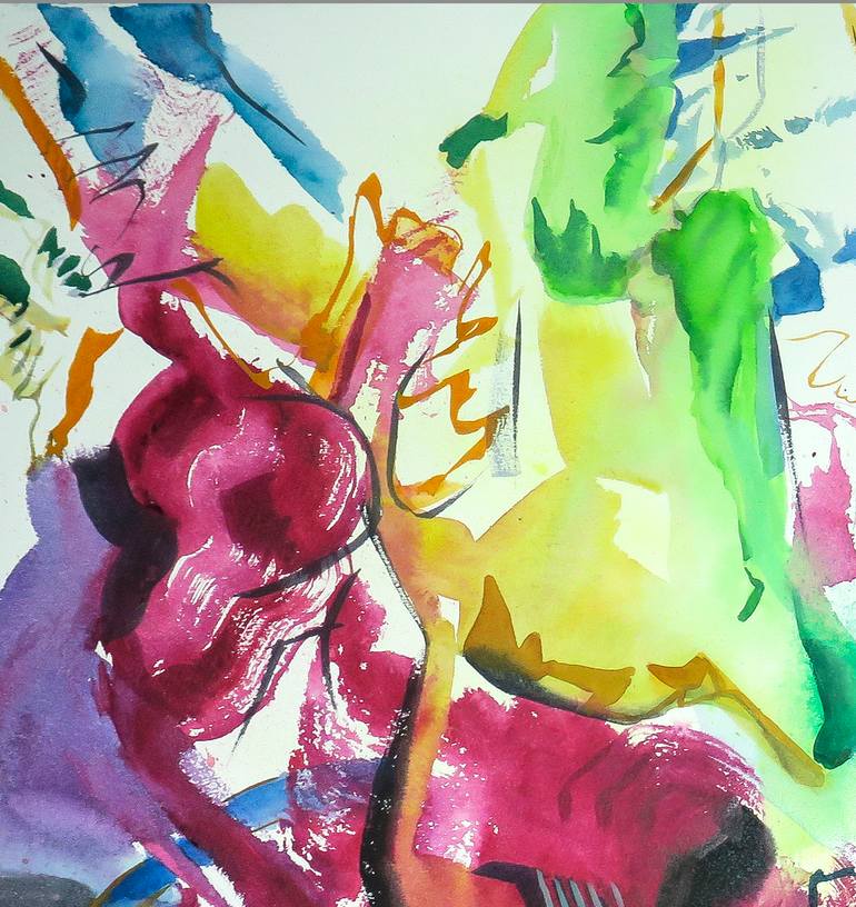 Original Abstract Expressionism Abstract Painting by Julián García-Viso