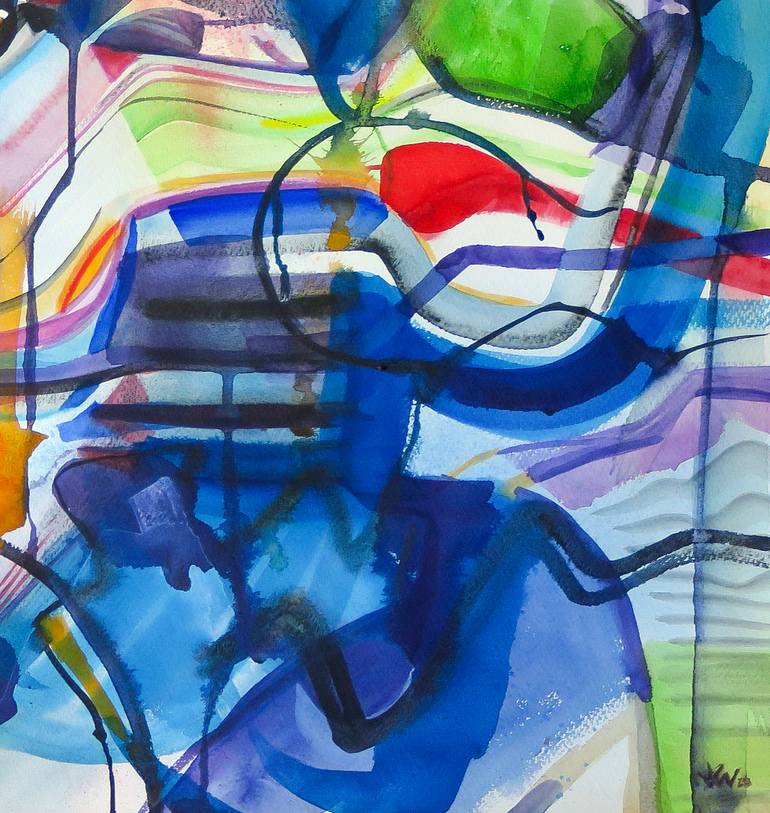 Original Abstract Expressionism Abstract Painting by Julián García-Viso