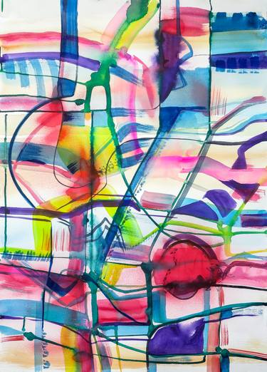 Original Abstract Expressionism Abstract Paintings by Julián García-Viso