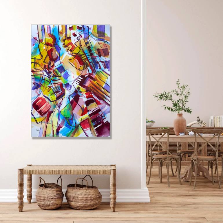 Original Abstract Expressionism Abstract Painting by Julián García-Viso