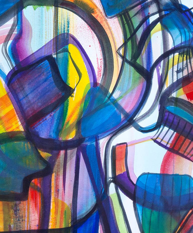 Original Abstract Expressionism Abstract Painting by Julián García-Viso