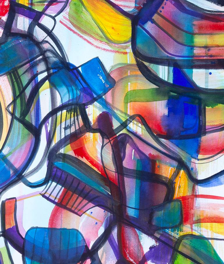 Original Abstract Expressionism Abstract Painting by Julián García-Viso