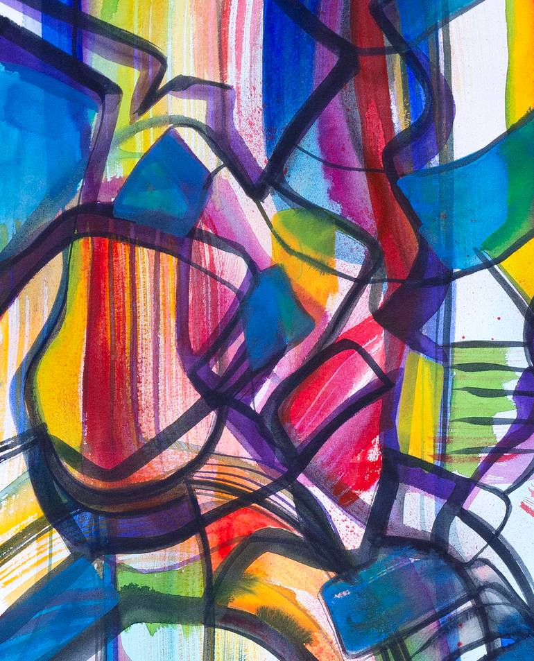 Original Abstract Expressionism Abstract Painting by Julián García-Viso