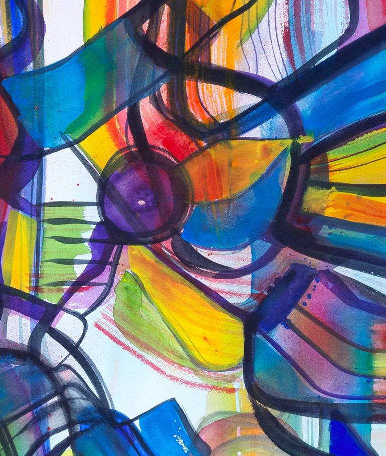 Original Abstract Expressionism Abstract Painting by Julián García-Viso