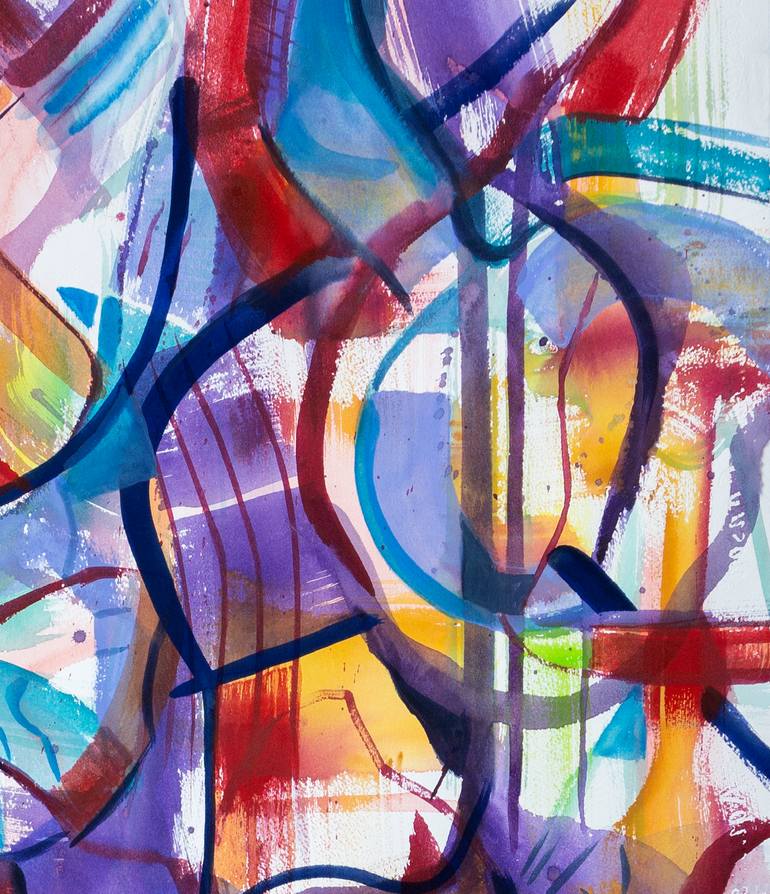 Original Abstract Expressionism Abstract Painting by Julián García-Viso