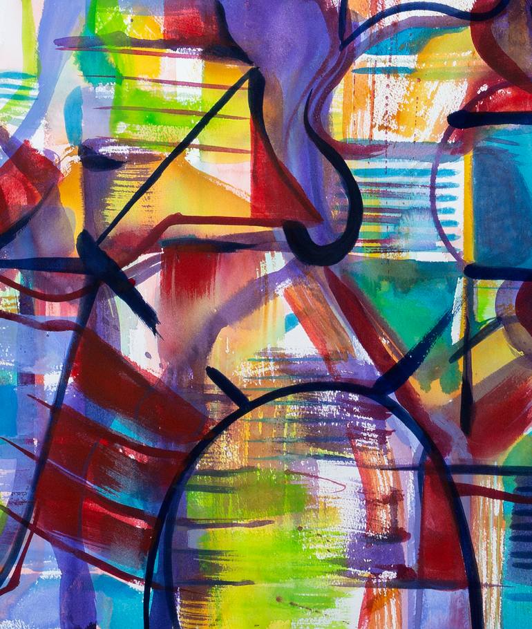 Original Abstract Expressionism Abstract Painting by Julián García-Viso