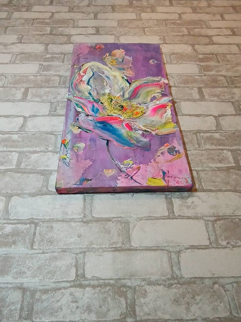 Original Impressionism Floral Painting by Lubomyr Martyniuk