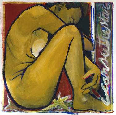 Original Contemporary Nude Painting by Jule Amorosi