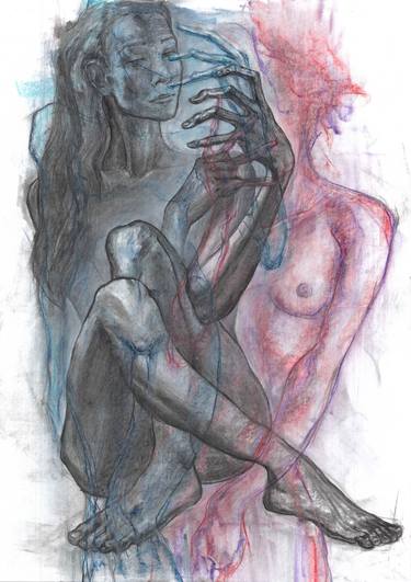 Original Post-impressionism Body Drawing by Andrii Lutsyk