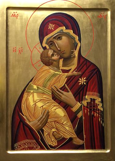 Icon of the Mother of God of Vladimir. thumb