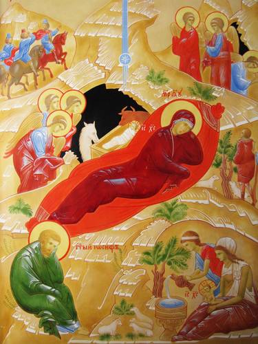 Original Illustration Religion Paintings by Icon Artfamily