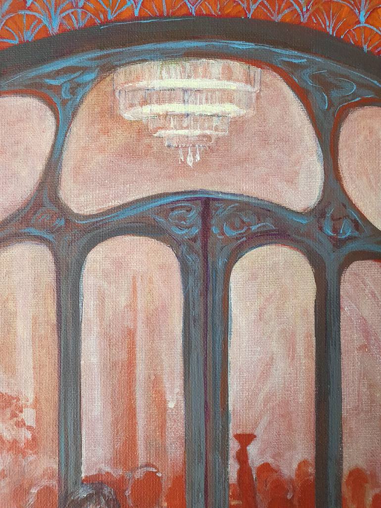 Original Art Deco People Painting by Sana Renard