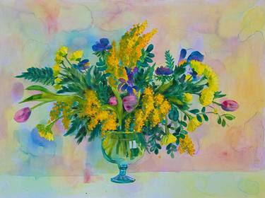 Original Floral Paintings by Sana Renard