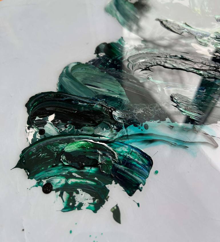 Original Abstract Expressionism Abstract Painting by Stéphanie Vallières