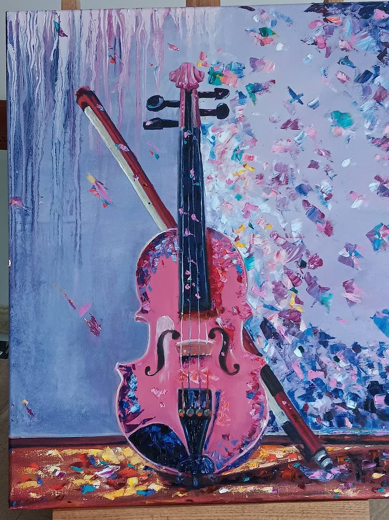 Original Contemporary Music Painting by Vira Klots