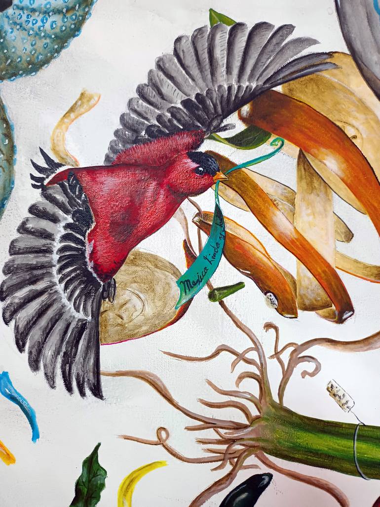 Original Baroque Nature Painting by Oscar Aguirre