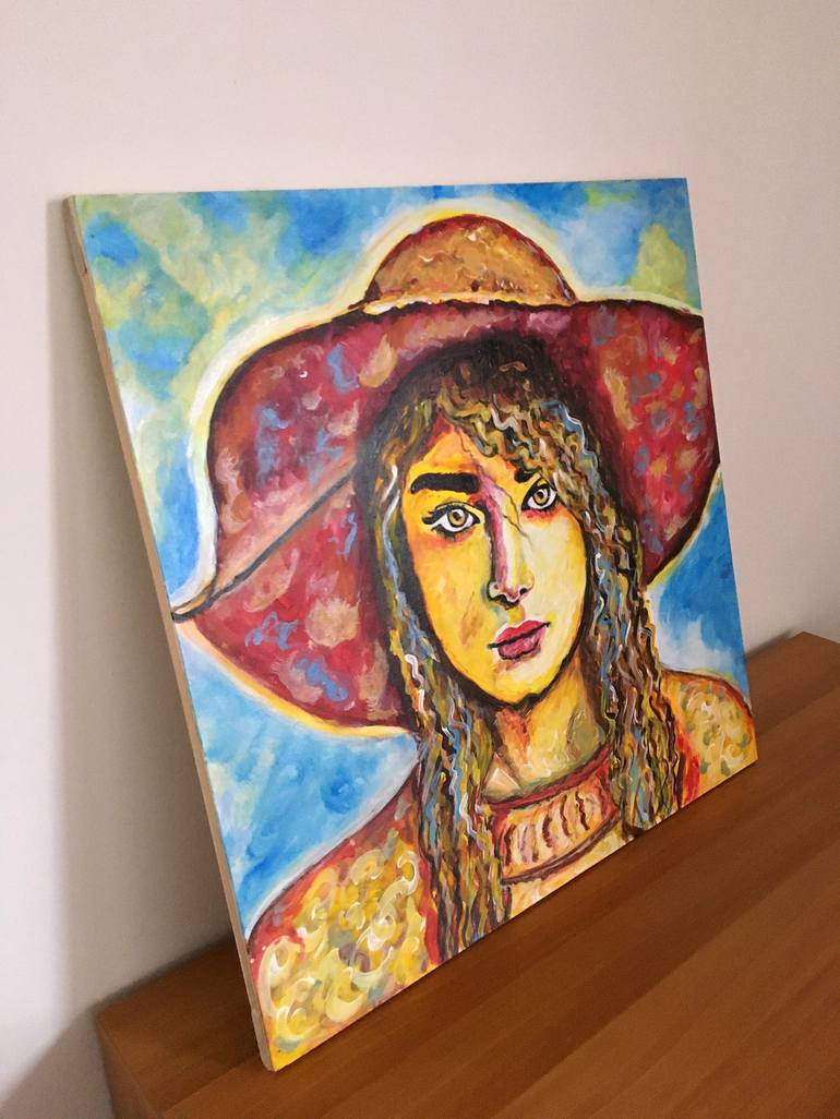 Original Portrait Painting by Gisella Pogliani