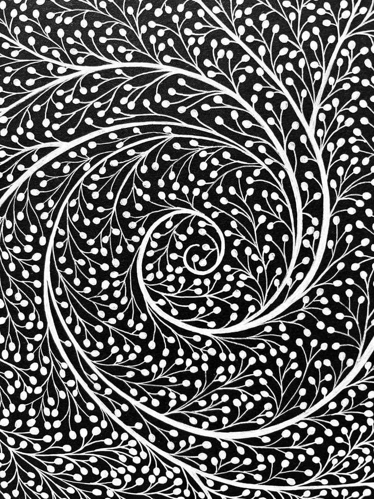 Original Black & White Family Drawing by Iuliana Iavorschi