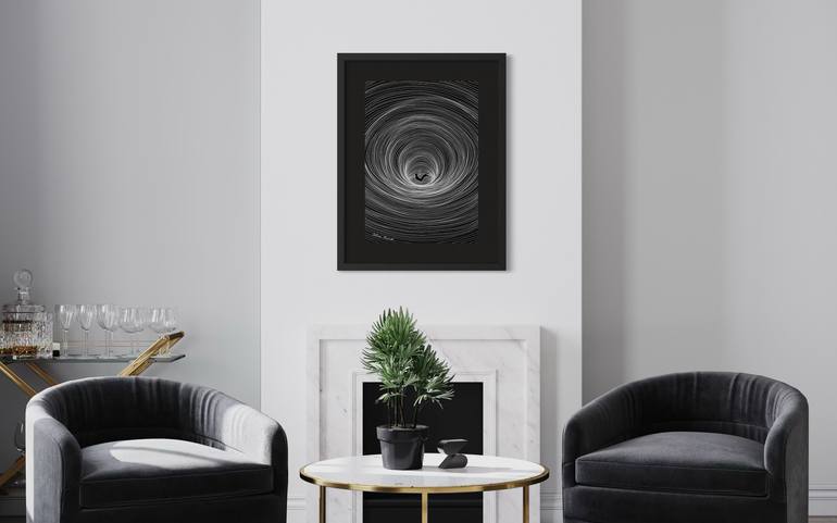 Original Algorithmic Outer Space Drawing by Iuliana Iavorschi
