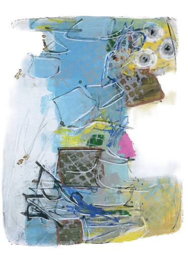 Original Abstract Expressionism Abstract Mixed Media by Audra Townsend