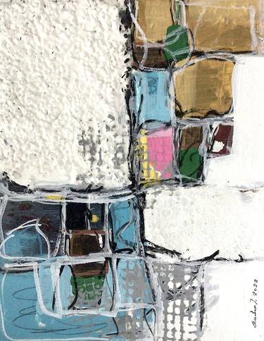 Original Abstract Expressionism Abstract Mixed Media by Audra Townsend