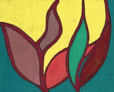 Original Abstract Botanic Paintings by Victoria Jeffries
