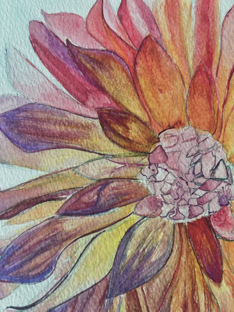 Blooming | Daisy Painting by Rabia Gondal | Saatchi Art