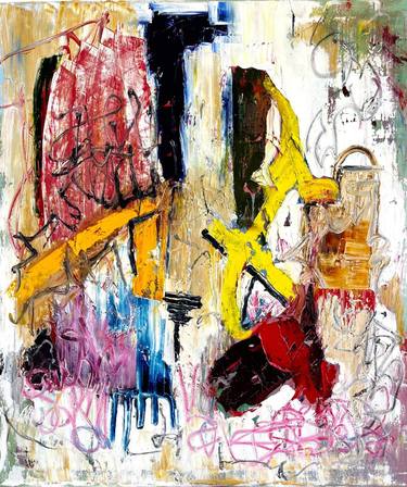 Original Abstract Expressionism Abstract Paintings by Joseph Baranovitch